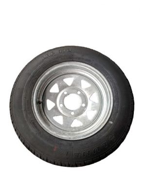 Manutec 155R13 Tyre fitted to 13 inch Galv Ford Rim Trailer Caravan Spare Part