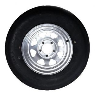 Manutec 185R14LT Tyre fitted to 14 inch Galv Ford Rim Trailer Caravan Spare Part