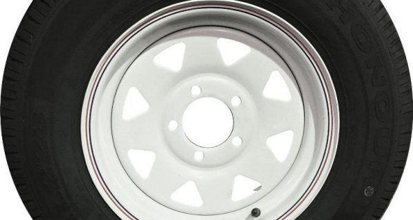 Wheel 185R14LT Tyre fitted to 14 inch White Sunraysia Commodore Rim Trailer Part
