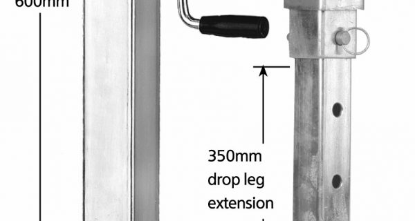 Manutec Side Wind Adjustable Stand, drop leg, 1500kg Trailer Caravan Spare Part