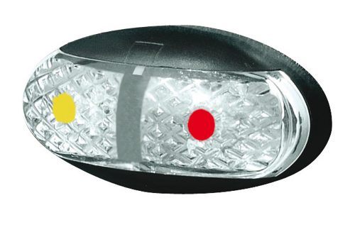 Manutec SIDE MARKER LAMP – AMBER/RED – 2.5M CABLE – RETAIL Trailer Caravan Part