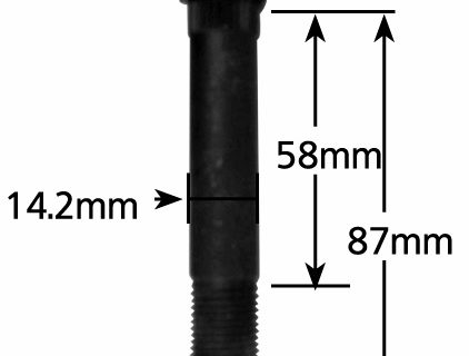 Manutec High Tensile Suspension Bolt (102mm x 14mm) Trailer Caravan Spare Part