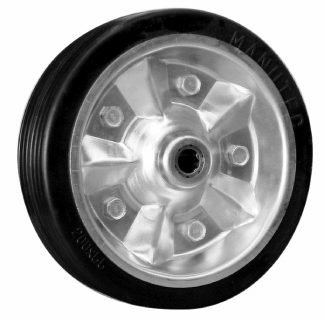 Manutec Jockey Wheel Wheel(200mm rbr tyre) Z/cntr 16mm Trailer Caravan Part