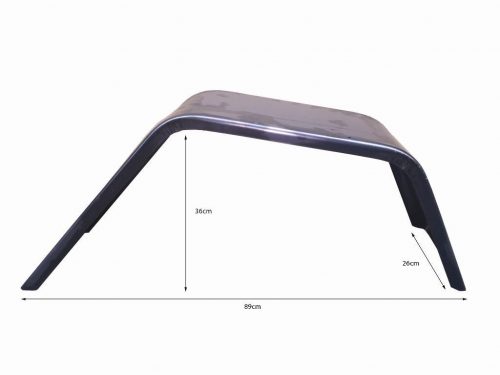 SINGLE 10 INCH MUDGUARD - GALV TO SUIT 14 INCH WHEELS