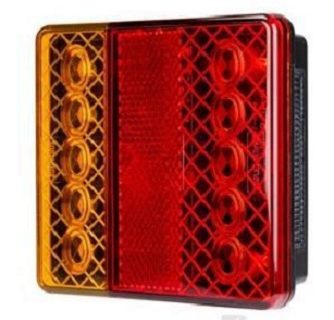 LED Rear Combination Lamp 10-30V Stop/Tail/Ind/Ref/Lic Surface Mount 100 x 100mm