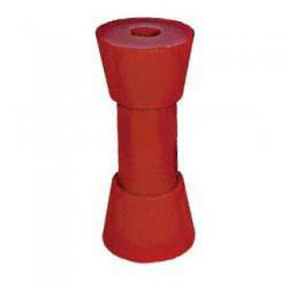 Poly Boat Roller 6 inch Sydney Type Roller, Red Poly, 17mm plain bore Trailer