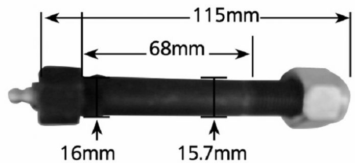 Manutec High Tensile Suspension Bolt (115mm x 16mm) Trailer Caravan Spare Part