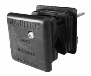 Manutec Adjustable Stand Plastic End Caps (2) 50mm Sq. for ALQR Trailer Caravan