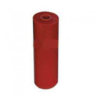 Poly Boat Roller 6 inch Flat (Parallel) Roller, Red Poly, 17mm plain bore Parts