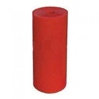 Poly Boat Roller 8 inch Flat (Parallel) Roller, Red Poly, 21mm plain bore Parts