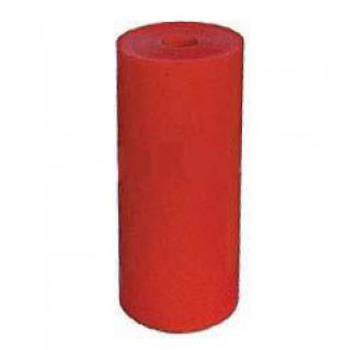 Poly Boat Roller 8 inch Flat (Parallel) Roller, Red Poly, 21mm plain bore Parts