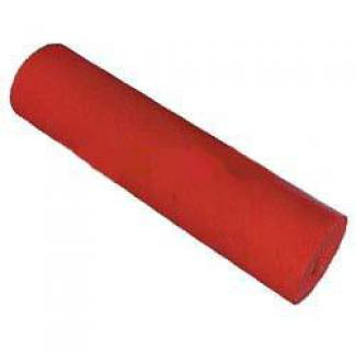 Poly Boat Roller 12 inch Flat (Parallel) Roller, Red Poly, 25mm plain bore Parts