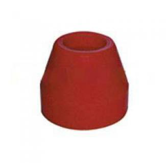 Poly Boat Roller 2 1/2 inch Tapered Roller, Red Poly, 17mm plain bore Trailer