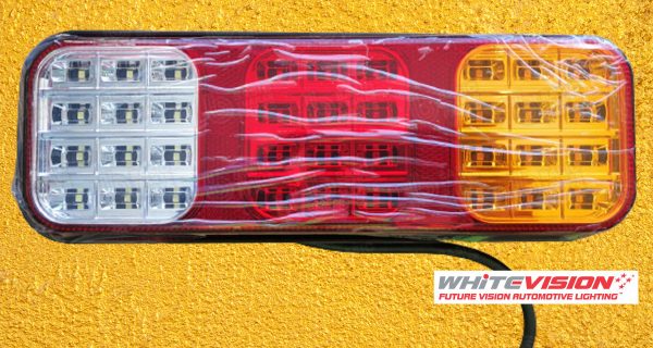 WV LED Lamp, Stop/Tail/Ind/Reverse/Reflex Reflector 9-33V 0.5m Cable Trailers